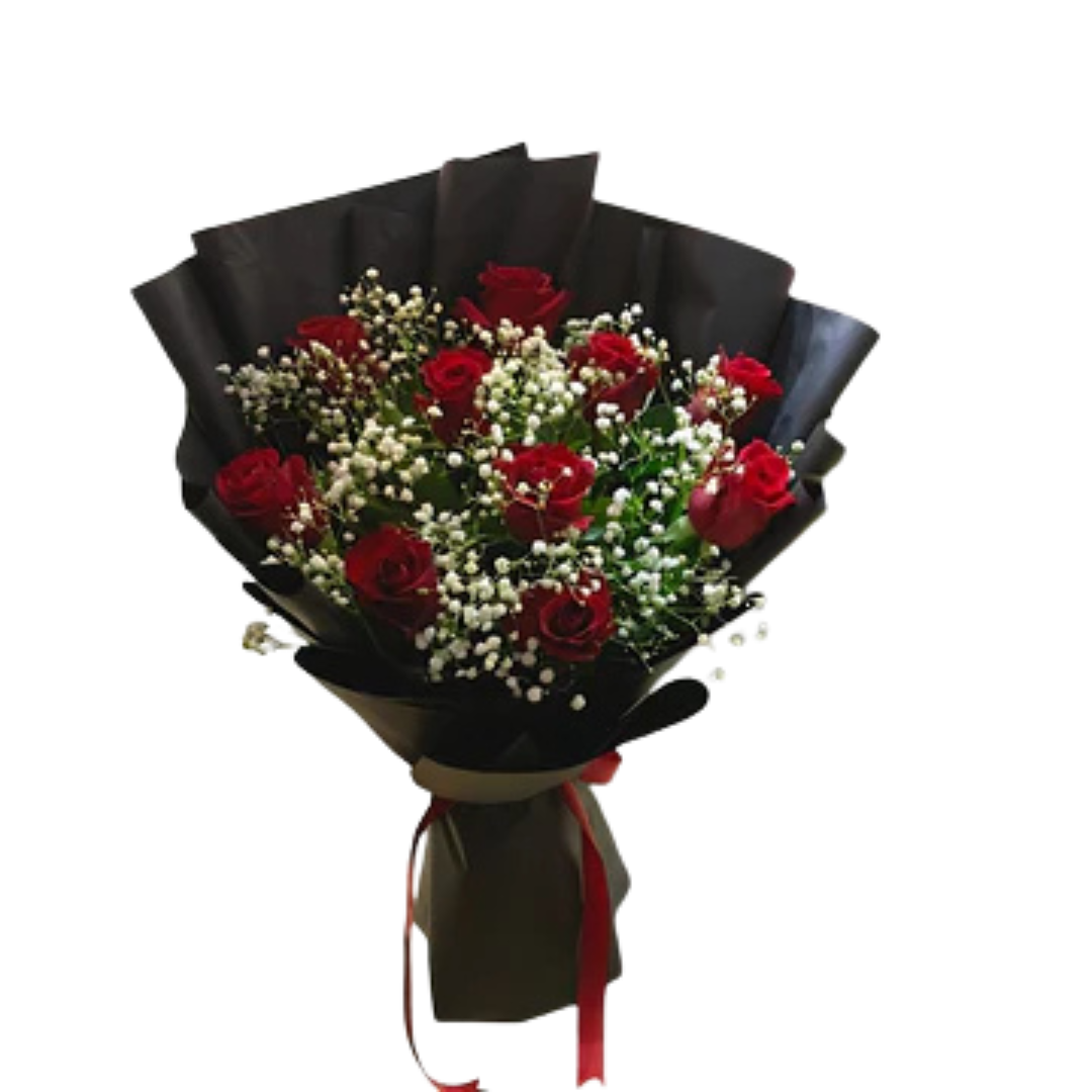 Crimson Red Rose Bouquet