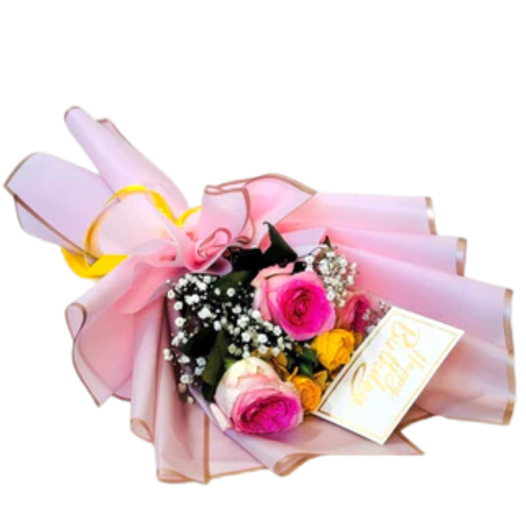 Pink Whisper Rose Bouquet