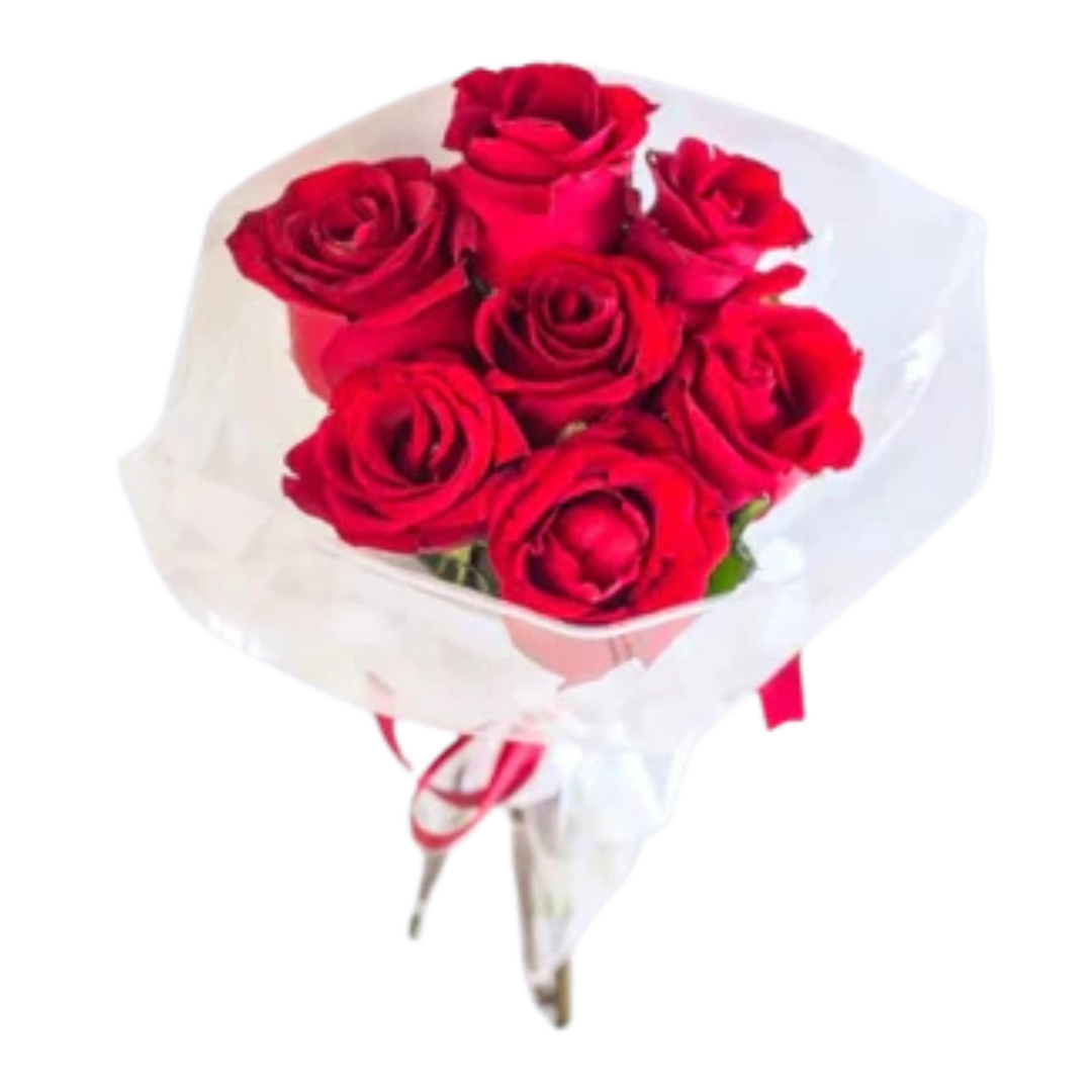 Red Desire 7-Rose Bouquet