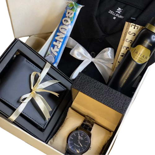 Premium Men's Gift Set - Polo Shirt & Accessories
