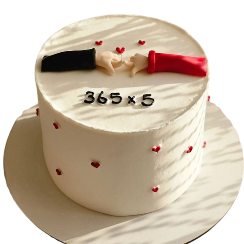Forever Together Romantic Anniversary Cake