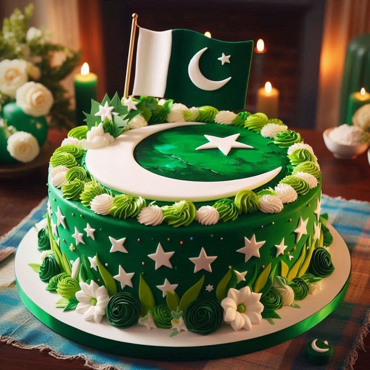 Customized 14th August Independence Day Cake