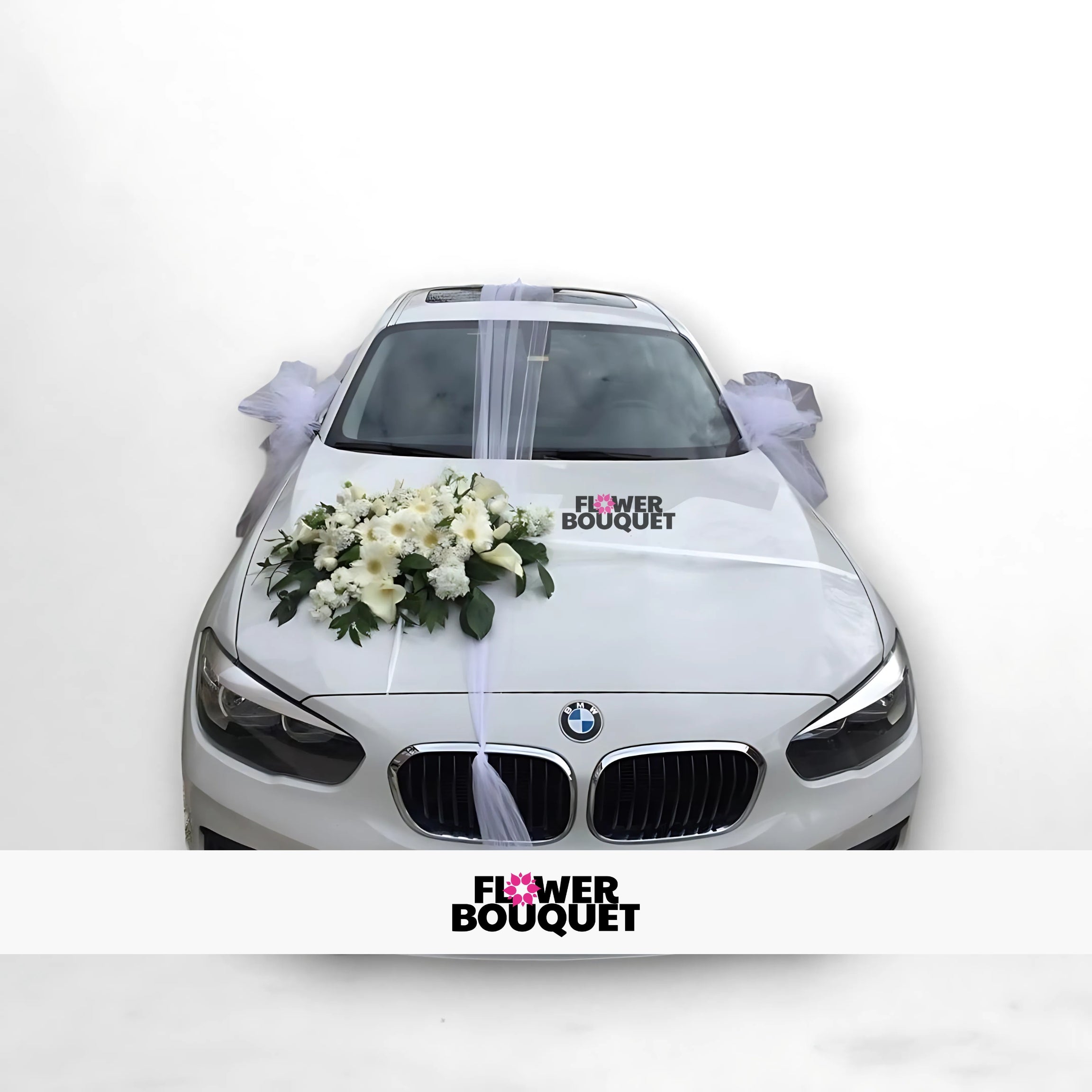 BMW Elegance White Blossom Wedding Car Package