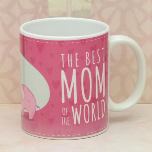 Best Mom Quote – Pink Ceramic Mug