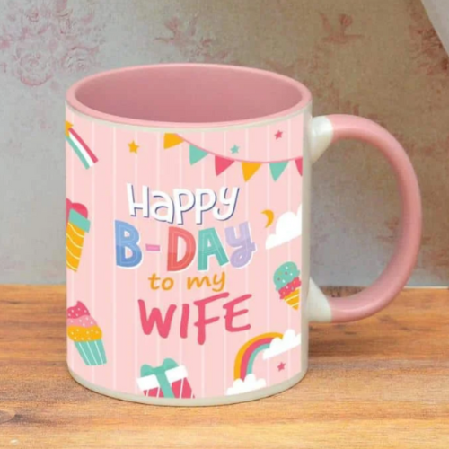 Birthday Wish – Pink Mug for Wife