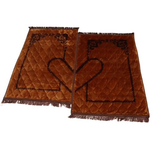 Luxury Velvet Orthopedic Couple Prayer Mat