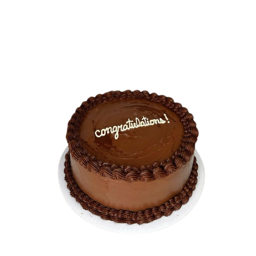 Chocolate Congrats Cake | 2 Lbs Milestone Celebration Dessert