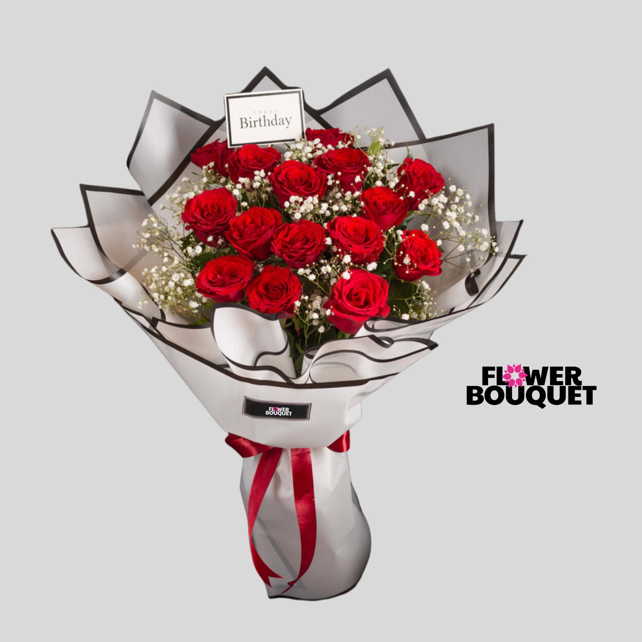Ruby Dreams 15 Imported Roses Bouquet | Elegant Floral Gift