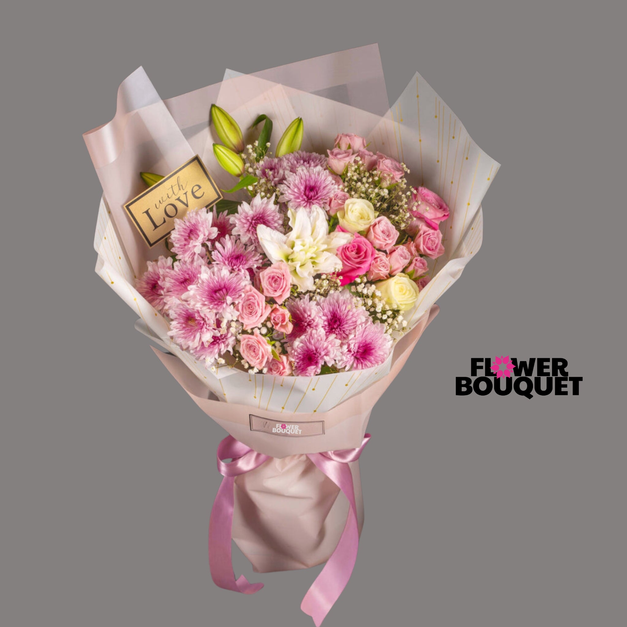 Sweetland Mixed Rose & Lily Bouquet | Beautiful Floral Arrangement