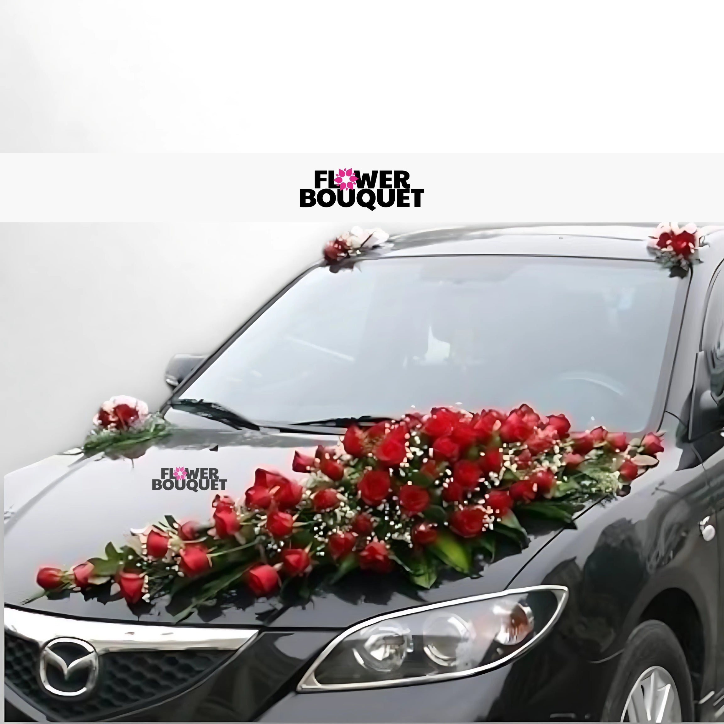 Elegant Changan Red Rose Romance Wedding Car Package