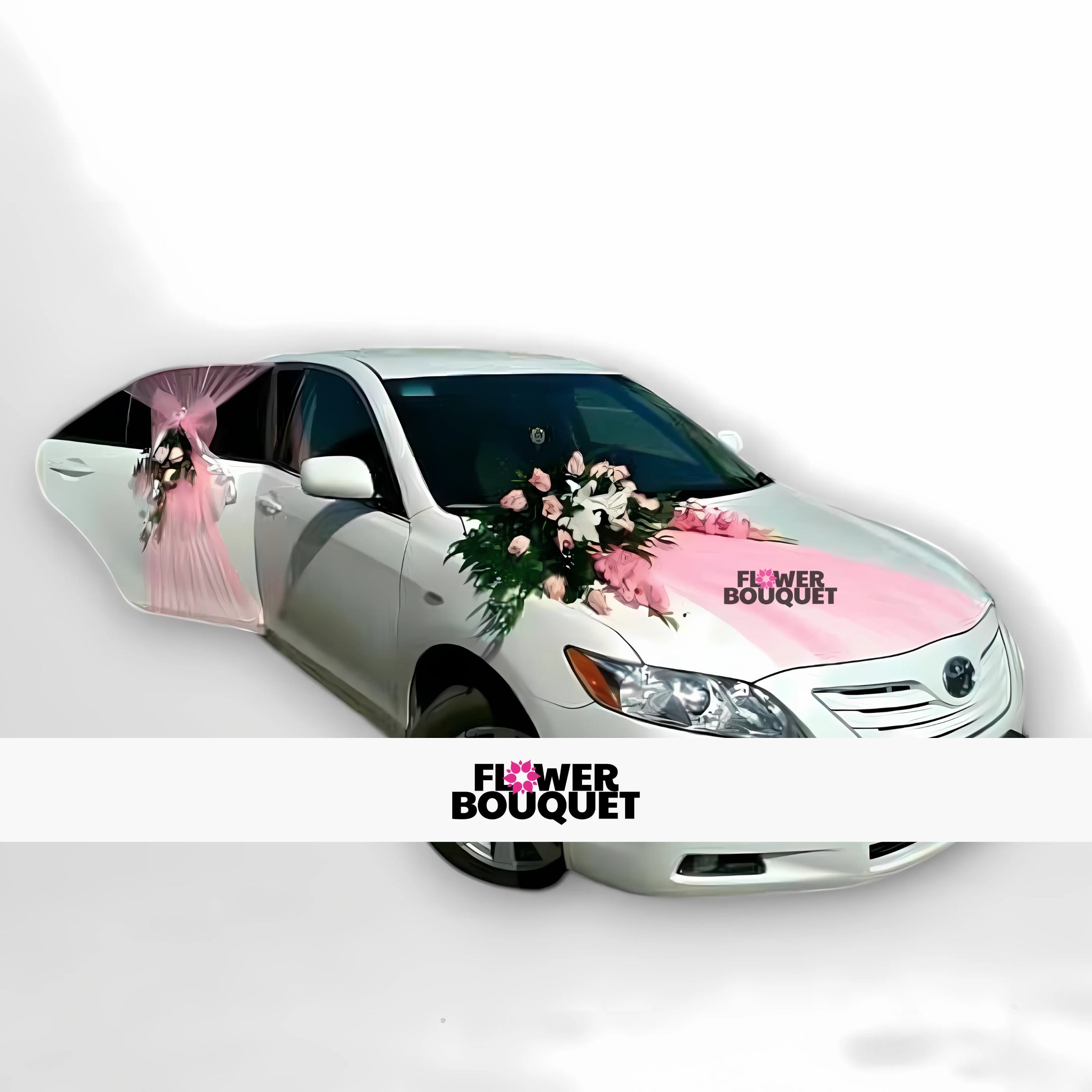 Elegant Toyota Wedding Bloom Car Decoration Package