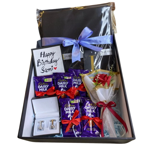Premium Men's Unstitched Suit Birthday Box