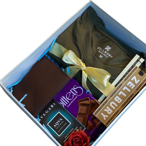 Elegant Men's T-Shirt & Accessories Gift Box