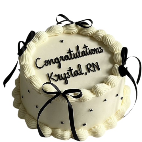 Elegant Congrats Cake | 2 Lbs Milestone Celebration Dessert