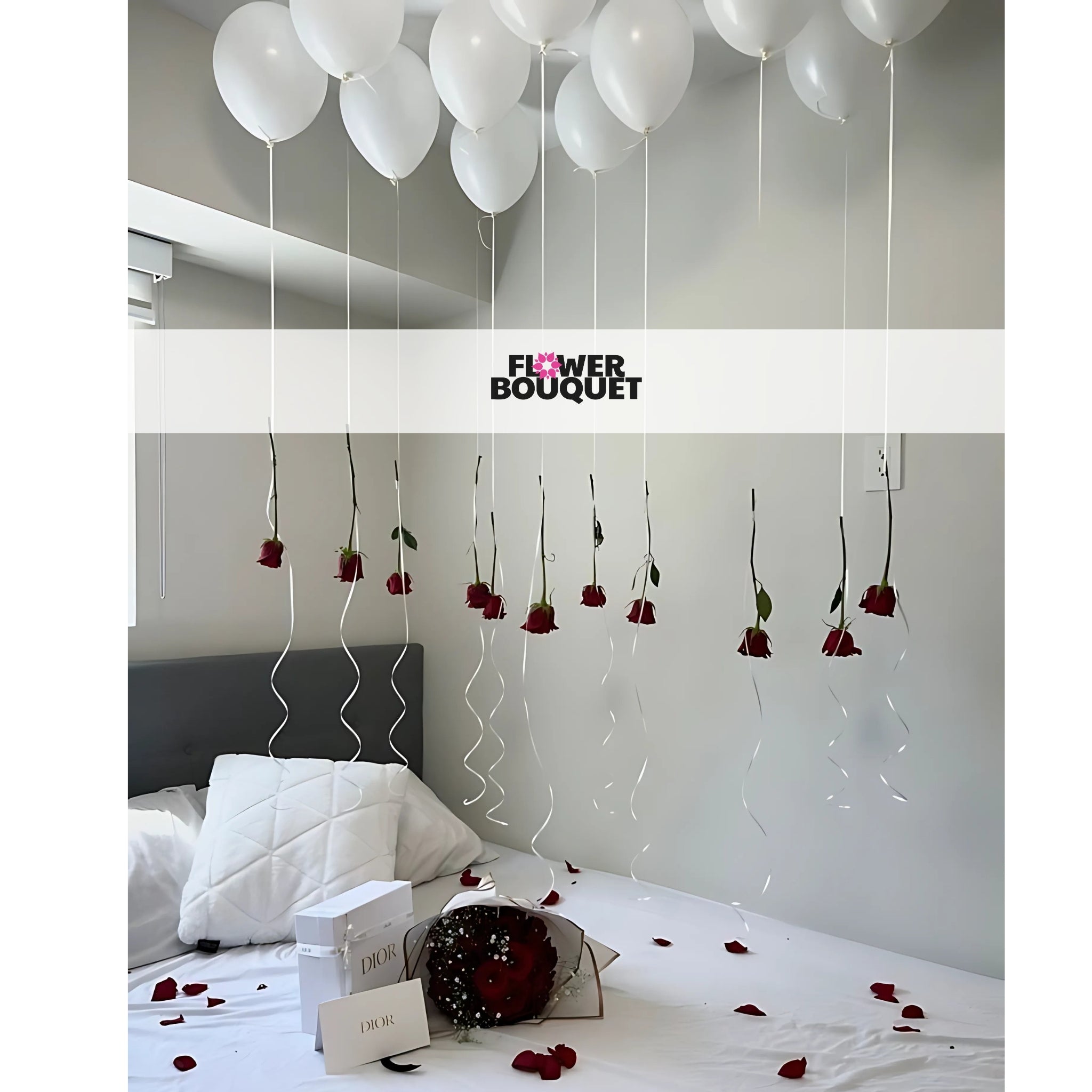 Enchanted Balloon and Rose Bedroom Decor