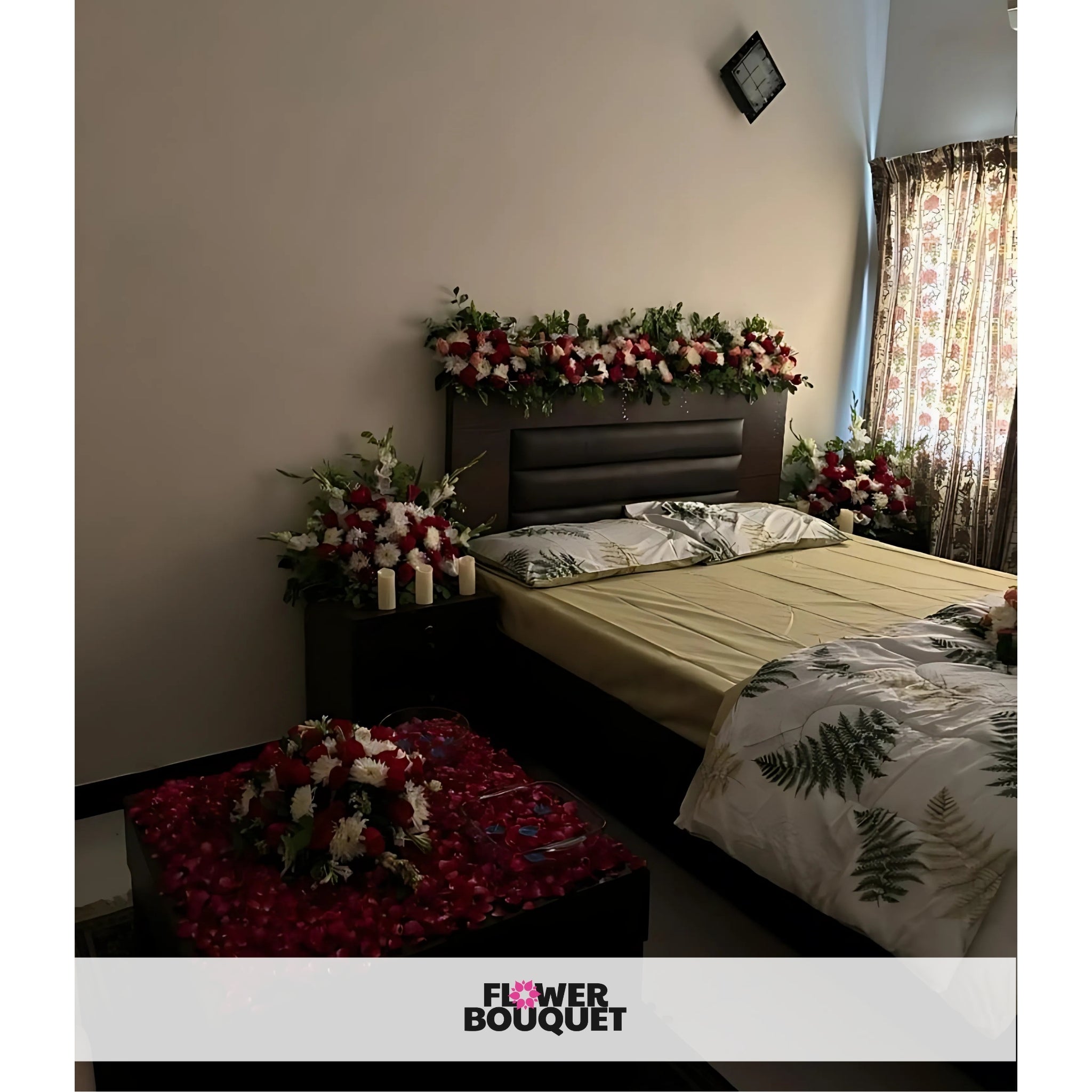 Romantic Flower Canopy Bed Decor