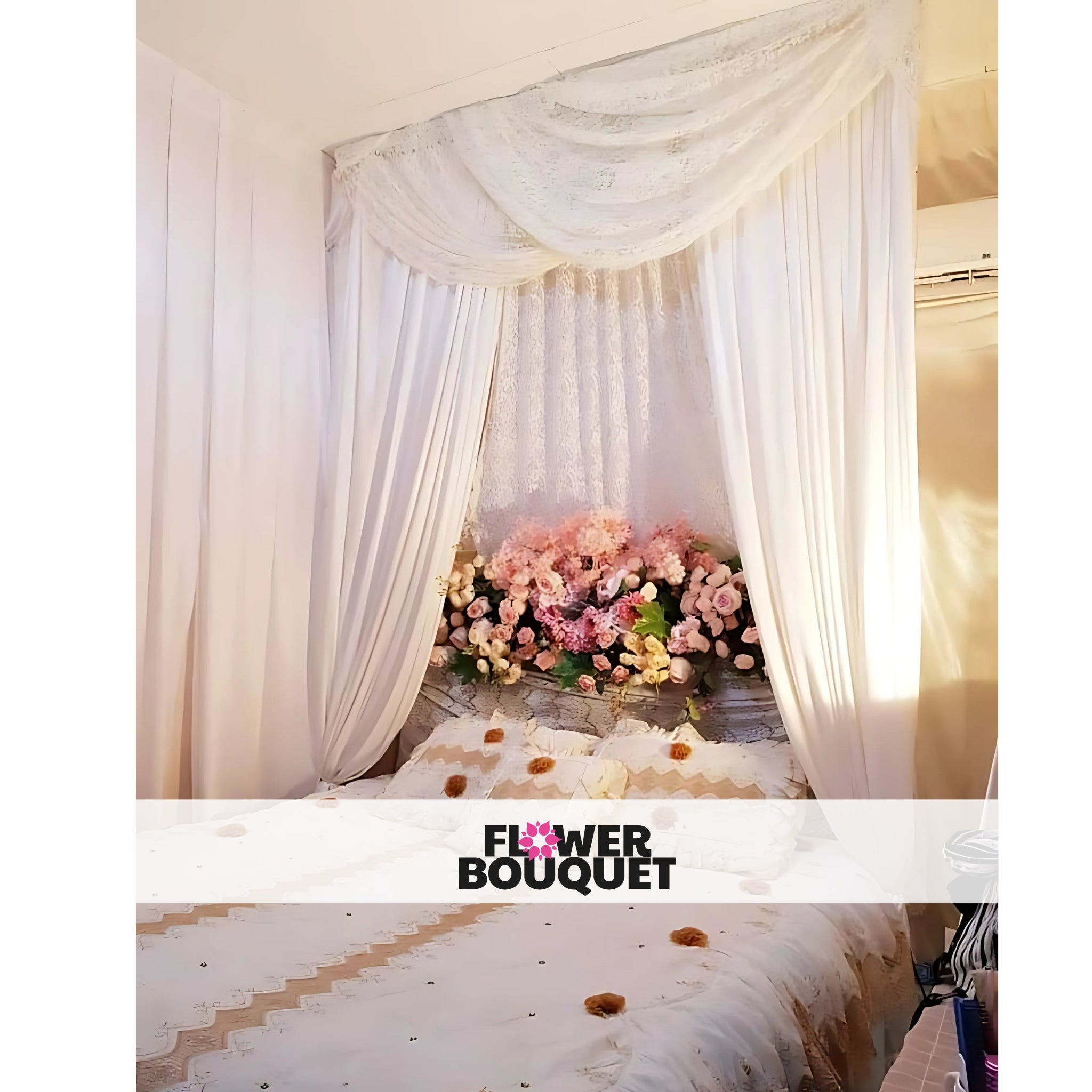 Enchanted Flower Canopy Bed Decor