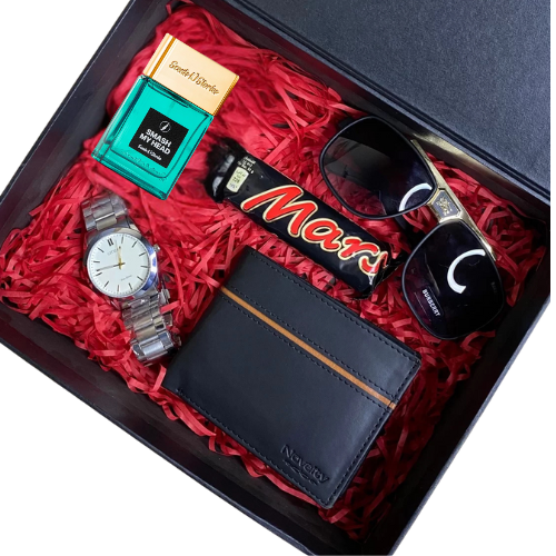 Premium Men's Fragrance & Accessories Gift Box
