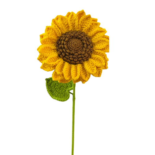 Handmade Crochet Sunflower Decor