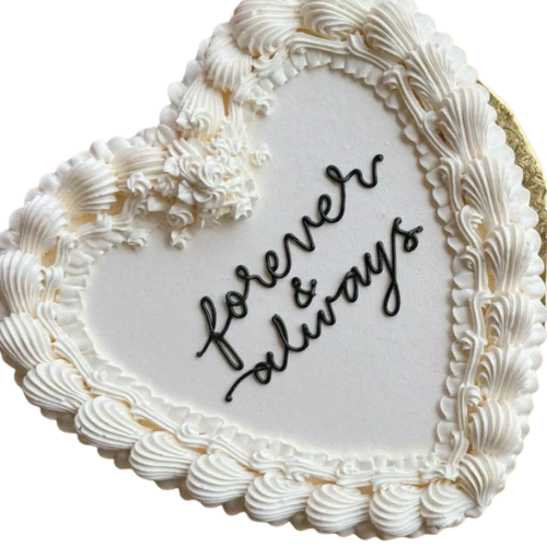 Forever Always Cake | 2 Lbs Heart-Shaped Anniversary Dessert