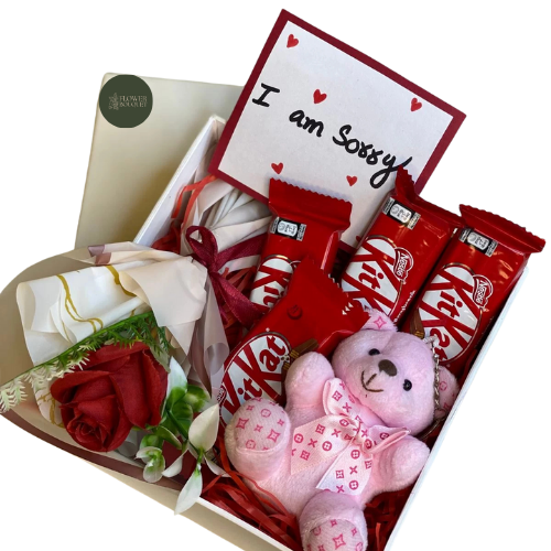 I’m Sorry Box Chocolates & Roses Gift