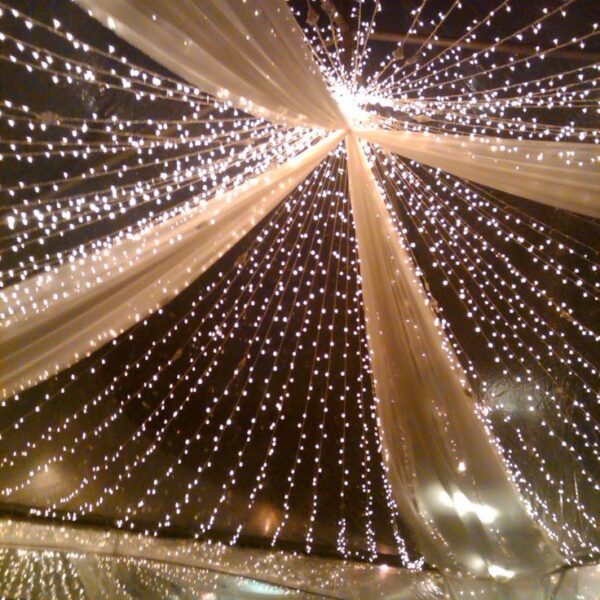 Wedding Tent Ceiling with Twinkling LED Lights