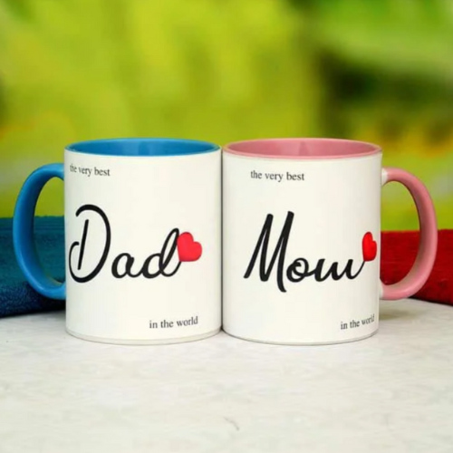Best Mom & Dad – Ceramic Mug Set