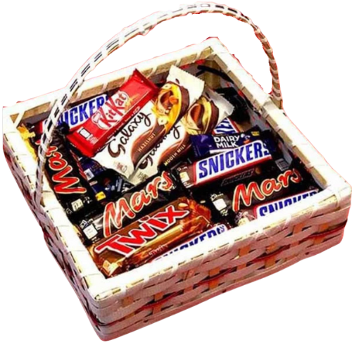 Premium Chocolate Basket – Mixed Bars