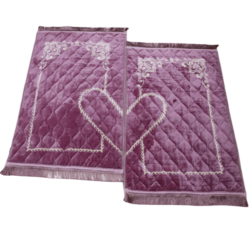 Premium Quilted Velvet Janamaz Prayer Mat