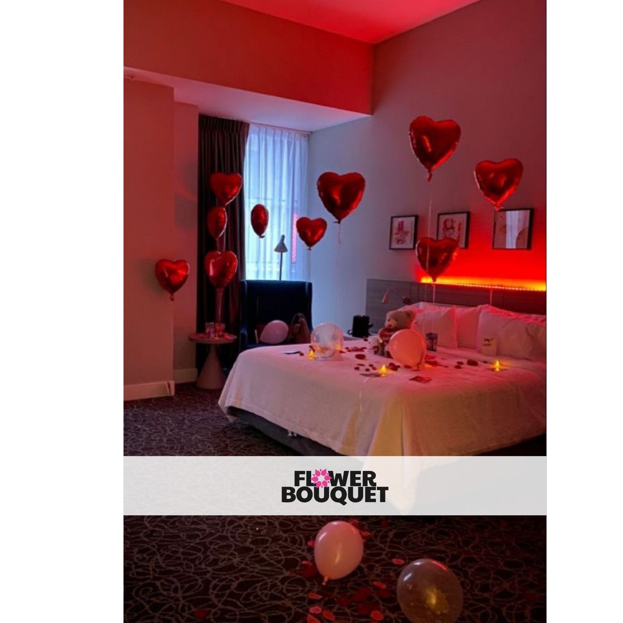 Romantic Heart Balloon Room Decoration
