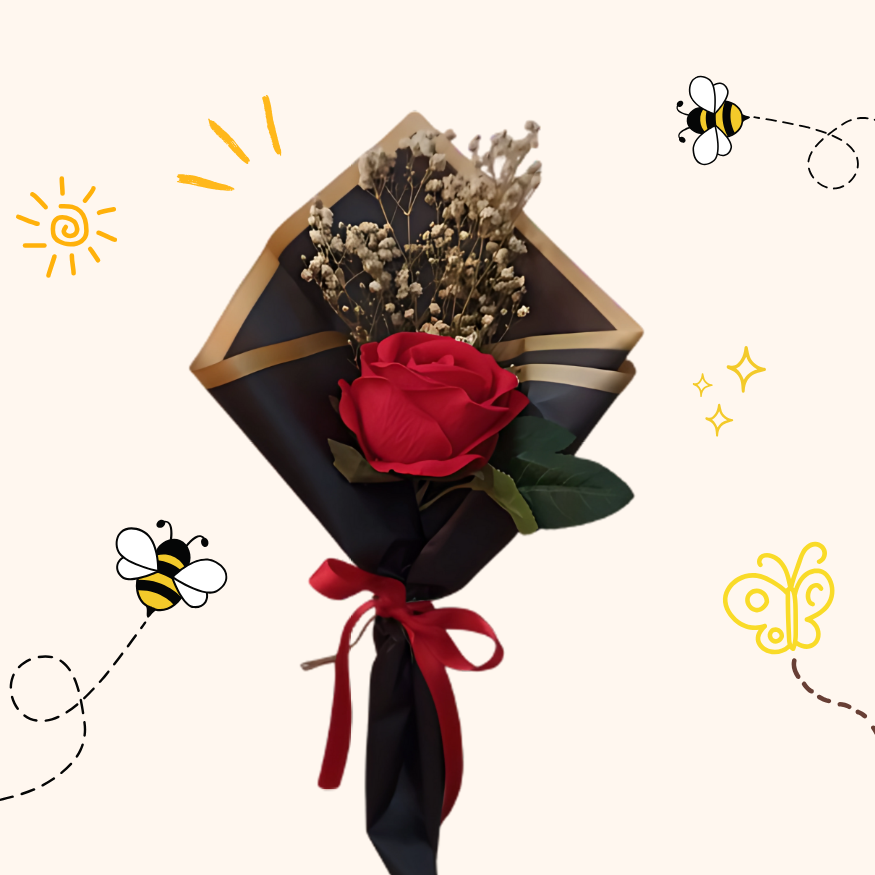 Solo Bloom Single Premium Red Rose