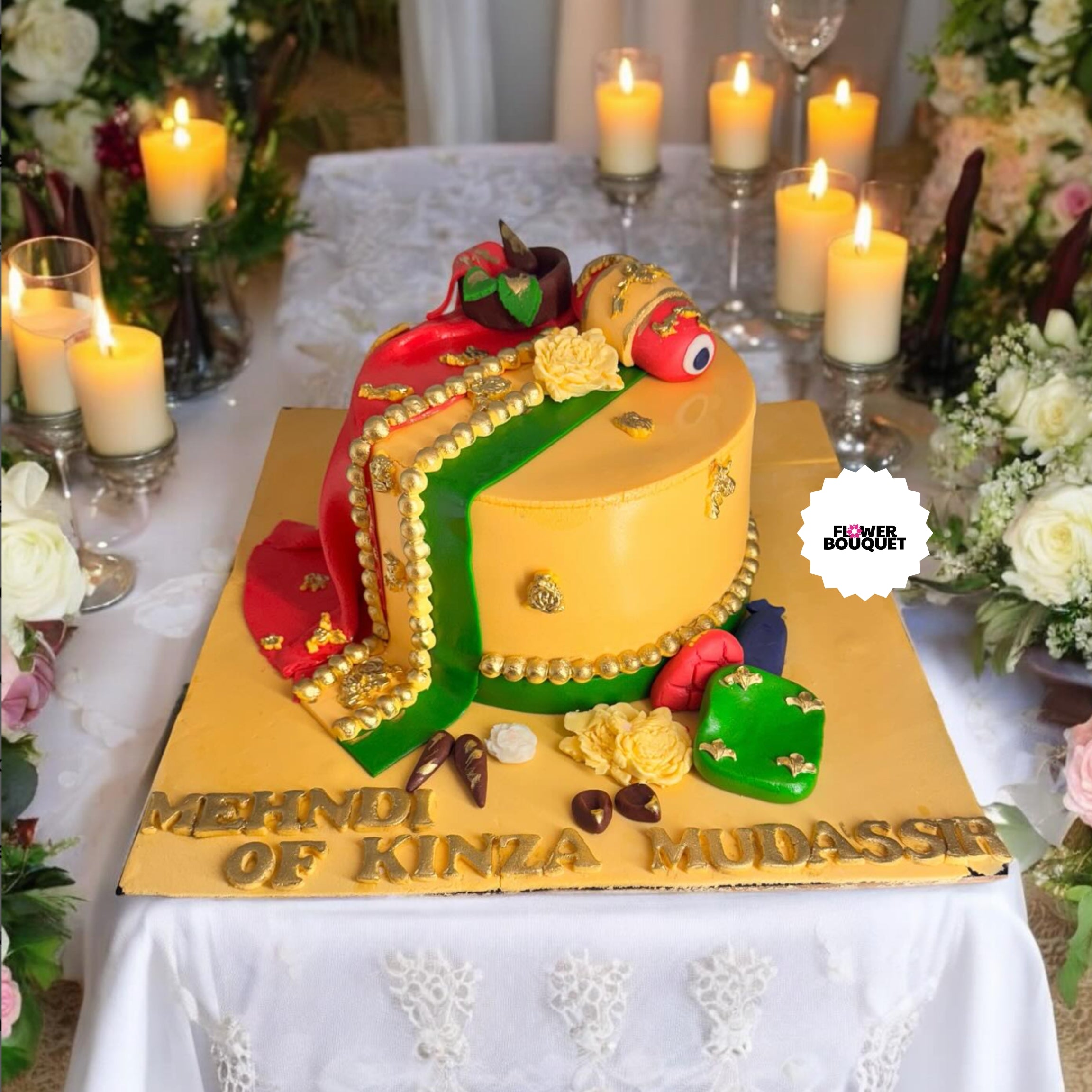 Traditional Mehndi Celebration 2 Pound Cake