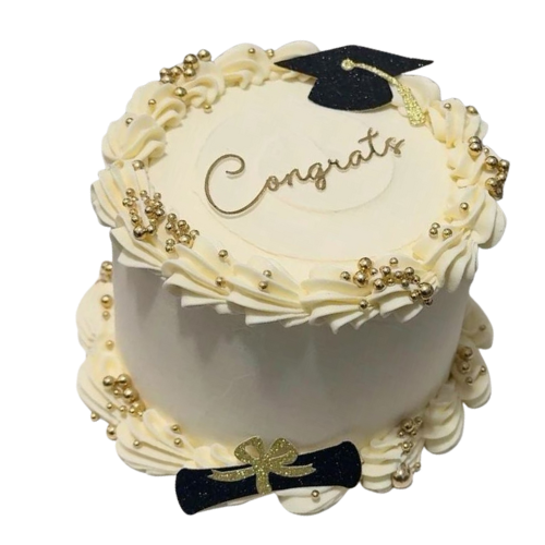 Graduation Congrats Cake | 2 Lbs Academic Success Celebration Dessert