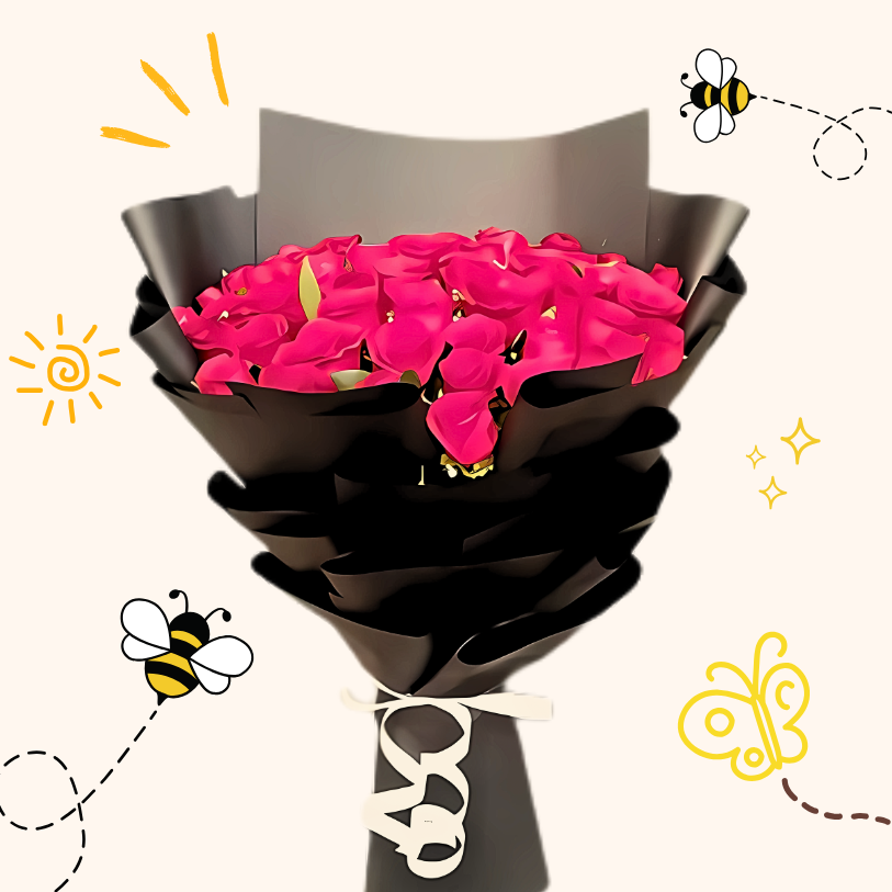 Elegant Pink Rose Bouquet