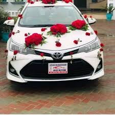 Toyota Grande Elegant Floral Decoration | Wedding Car Decor