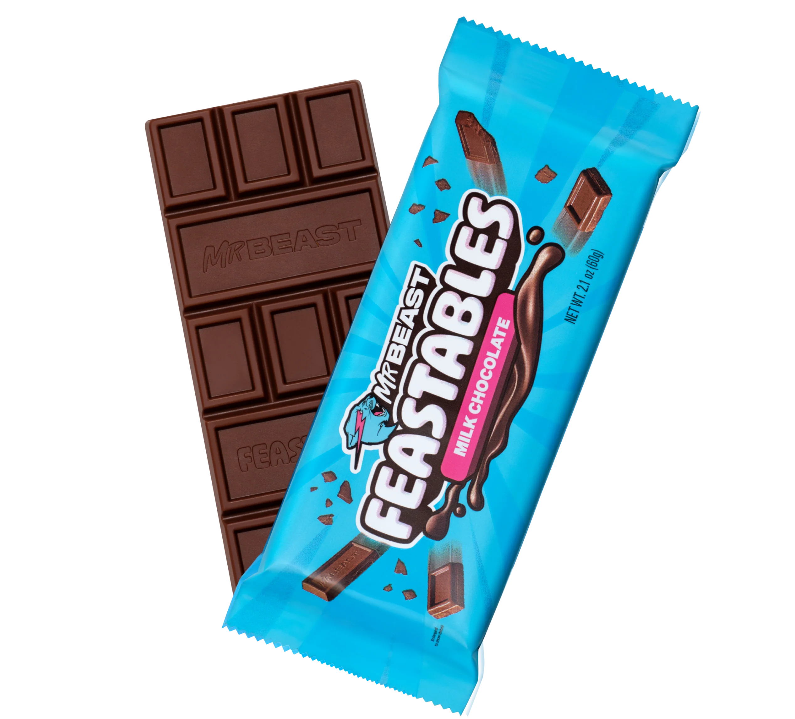 Mr. Beast Feastables Milk Crunch Chocolate (10 x 60g)