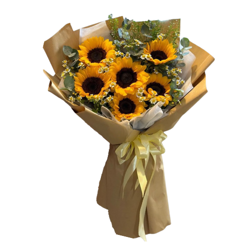 Sunflower Bouquet – Kraft Wrap