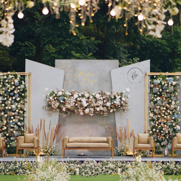 Customized Wedding Stage Decorations | Elegant Floral Event Setup